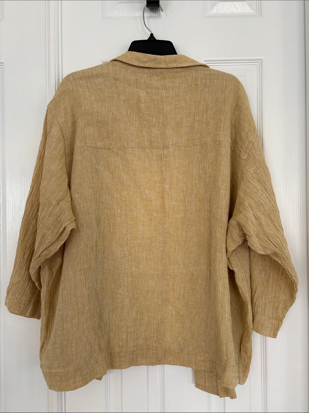 Poetry Linen Cotton Golden Yellow Open Jacket pockets Womens Plus Size 18 NWOT - Picture 7 of 7